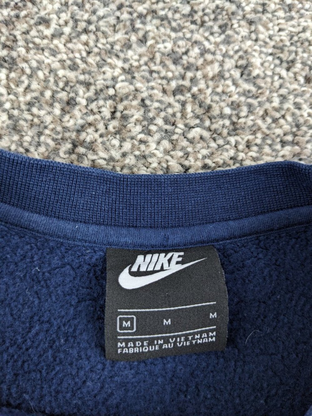 2020 Barstool Sports x Nike Sweatshirt Dave Portnoy Fleece Blue Mens Medium - Picture 3 of 10